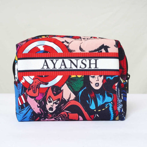 Personalised Cartoon Printed Kids Box Pouch